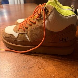 UGG Kids Tan and Yellow Boots